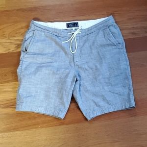 Abercrombie Large 9" denim draw string shorts